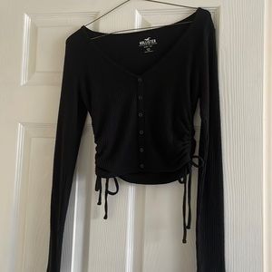 Hollister Cinched Button Baby Tee